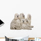 White Corded Standard Poodle Wall Decal