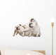 Three English Bulldogs Sitting Wall Decal