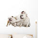 Three English Bulldogs Sitting Wall Decal