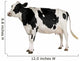 Holstein Cow Against White Background Wall Decal