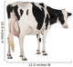 Holstein Cow against White Wall Decal