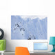 Backcountry Skiing In The Chugach Mountains In Late Winter Wall Mural
