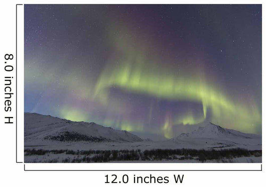 Aurora Borealis At Twilight Above Angelcomb Mountain Wall Mural