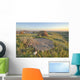 Sunset Over The Rocks At Red Rock Coulee Wall Mural