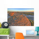 Sunset Over The Rocks At Red Rock Coulee Wall Mural