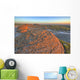 Sunset Over The Rocks At Red Rock Coulee Wall Mural