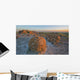 Sunset Over The Rocks At Red Rock Coulee Wall Mural