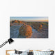 Sunset Over The Rocks At Red Rock Coulee Wall Mural
