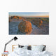 Sunset Over The Rocks At Red Rock Coulee Wall Mural