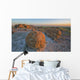 Sunset Over The Rocks At Red Rock Coulee Wall Mural