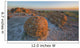 Sunset Over The Rocks At Red Rock Coulee Wall Mural
