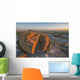 Sunset Over The Rocks At Red Rock Coulee Wall Mural