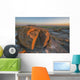 Sunset Over The Rocks At Red Rock Coulee Wall Mural