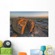 Sunset Over The Rocks At Red Rock Coulee Wall Mural