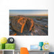 Sunset Over The Rocks At Red Rock Coulee Wall Mural