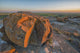 Sunset Over The Rocks At Red Rock Coulee Wall Mural