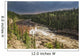 Sunlight Illuminates The Trout River Flows Over Coral Falls Wall Mural