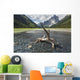 A Clear Stream Flows Into Glacier Lake Wall Mural