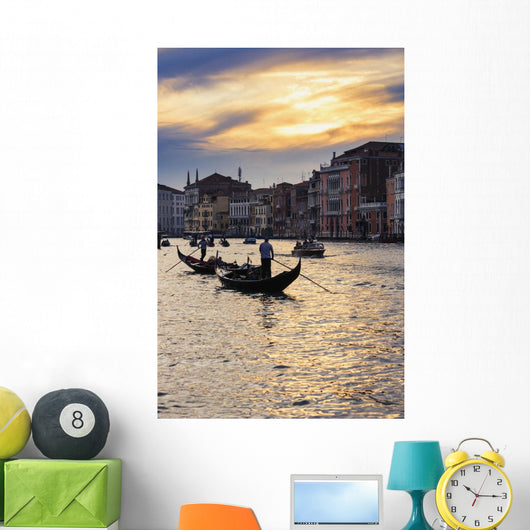 Grand Canal At Sunset Wall Mural