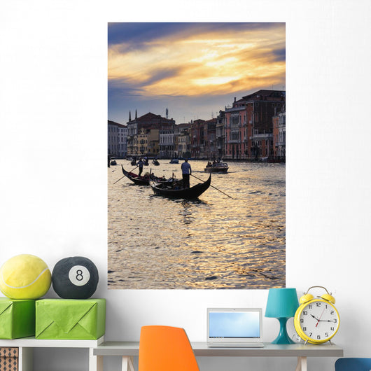 Grand Canal At Sunset Wall Mural