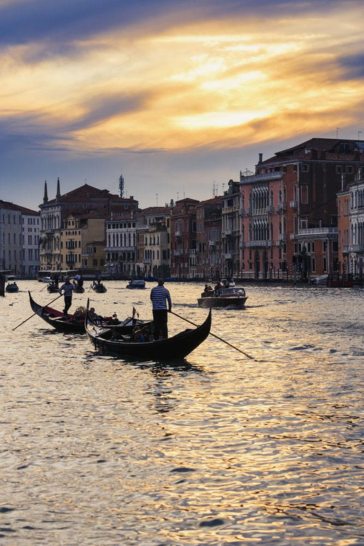 Grand Canal At Sunset Wall Mural