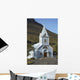 Blue Church Of Seydisfjordur Wall Mural