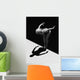 Woman Prepares to Jump Wall Decal 2