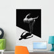 Woman Prepares to Jump Wall Decal 2