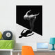 Woman Prepares to Jump Wall Decal 2