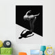 Woman Prepares to Jump Wall Decal 2