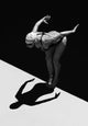 Woman Prepares to Jump Wall Decal 2