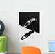 Woman Prepares to Jump Wall Decal 1