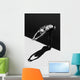 Woman Prepares to Jump Wall Decal 1