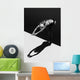Woman Prepares to Jump Wall Decal 1