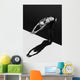 Woman Prepares to Jump Wall Decal 1