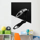Woman Prepares to Jump Wall Decal 1