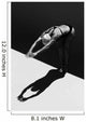 Woman Prepares to Jump Wall Decal 1