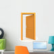 Open Single Orange Door