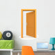 Open Single Orange Door