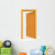 Open Single Orange Door