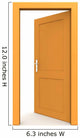 Open Single Orange Door