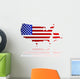 Us Map Wall Decal