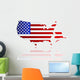 Us map Wall Decal