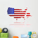 Us map Wall Decal