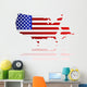 Us map Wall Decal