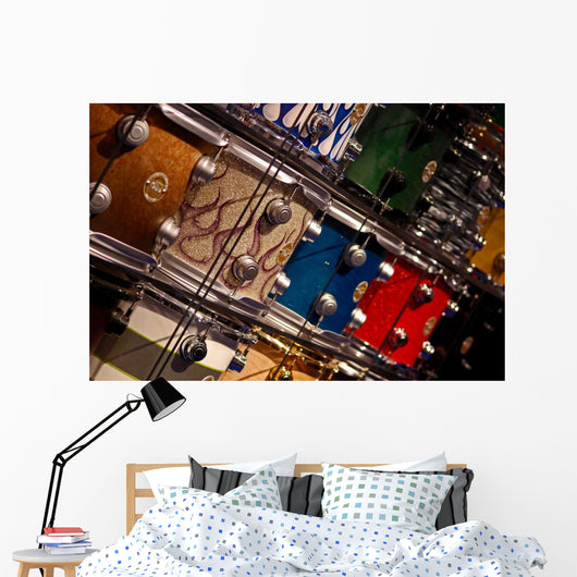drums of color Wall Mural