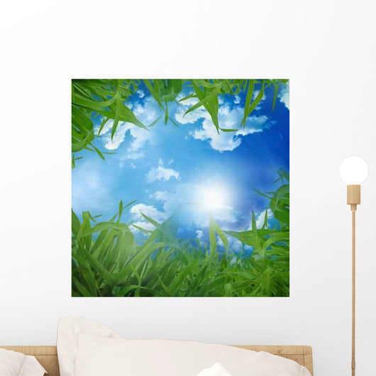 Grass and Blue Sky Wall Decal