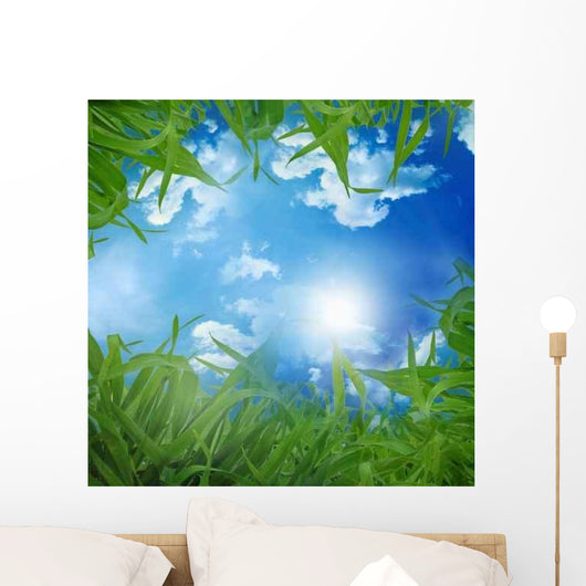 Grass and Blue Sky Wall Decal