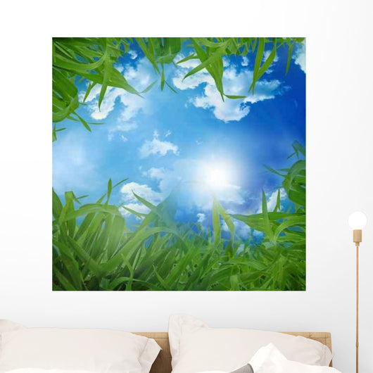 Grass and Blue Sky Wall Decal