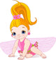 Fairy With Flowers Wall Decal